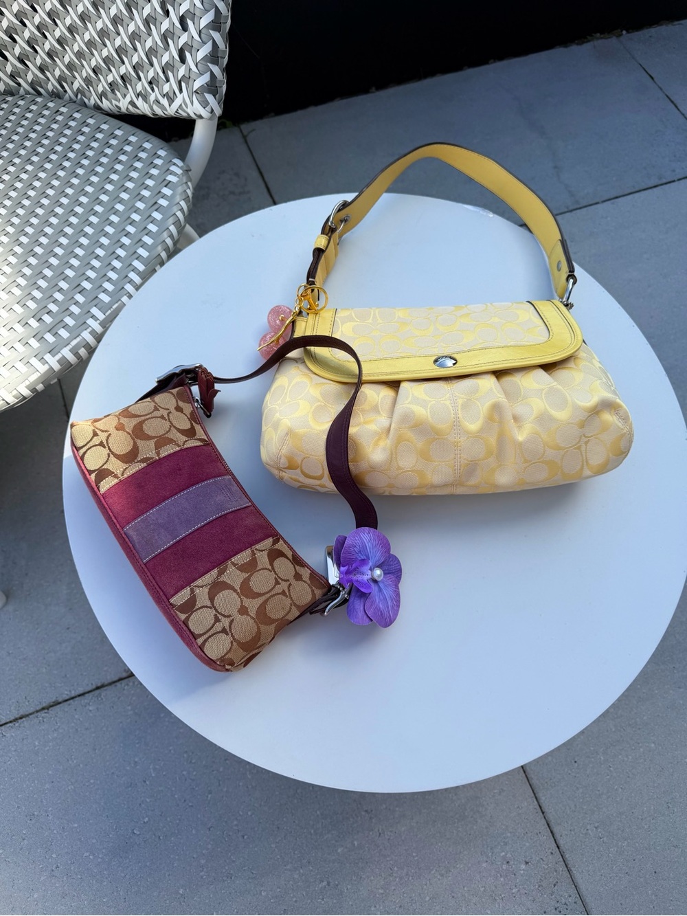 2005 Coach Demi Baguette Shoulder Bag